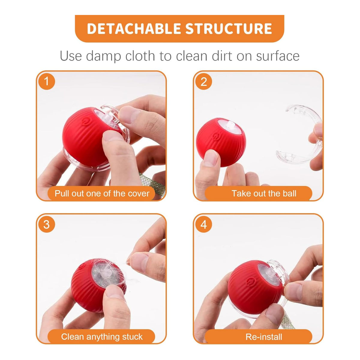 Cats Smart Automatic Ball Moving Chase Dogs Toy