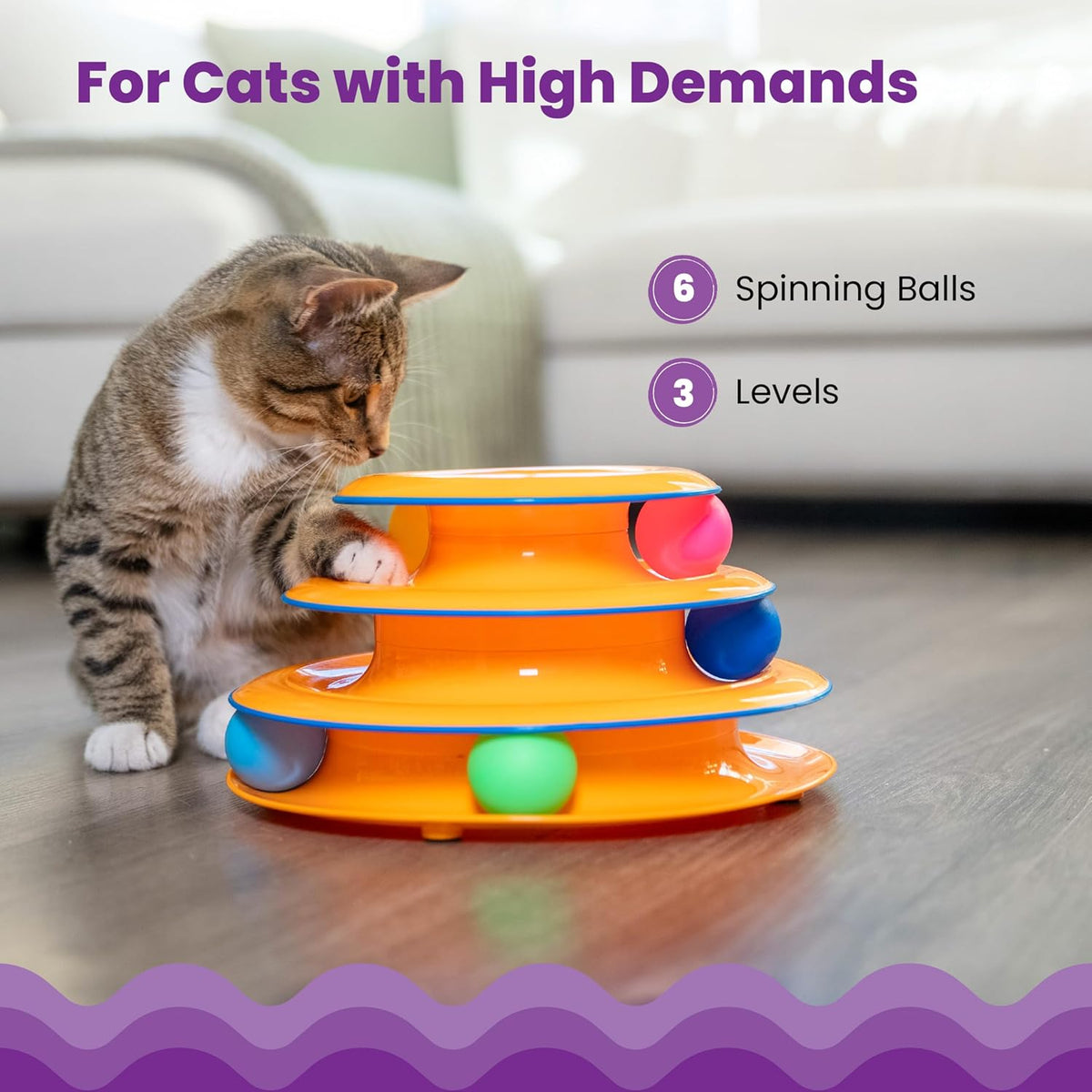 Tower of Tracks Interactive Cat Toy