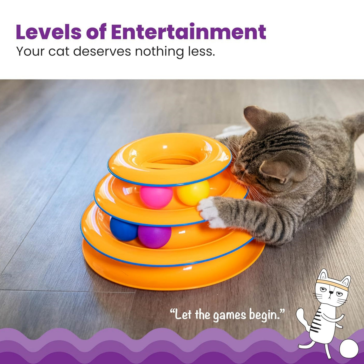 Tower of Tracks Interactive Cat Toy